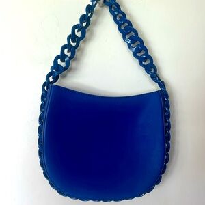 Cute royal blue BC Bag with wide chain strap like new condition